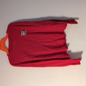 Vans long sleeve thermal boyfriend shirt Large